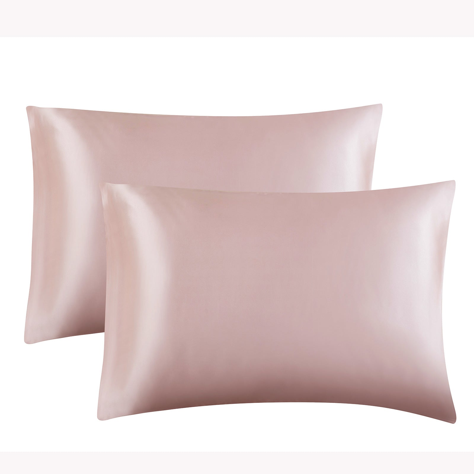 Solid Color Satin Imitation Silk Pillowcase - Calm Cloud Bedding